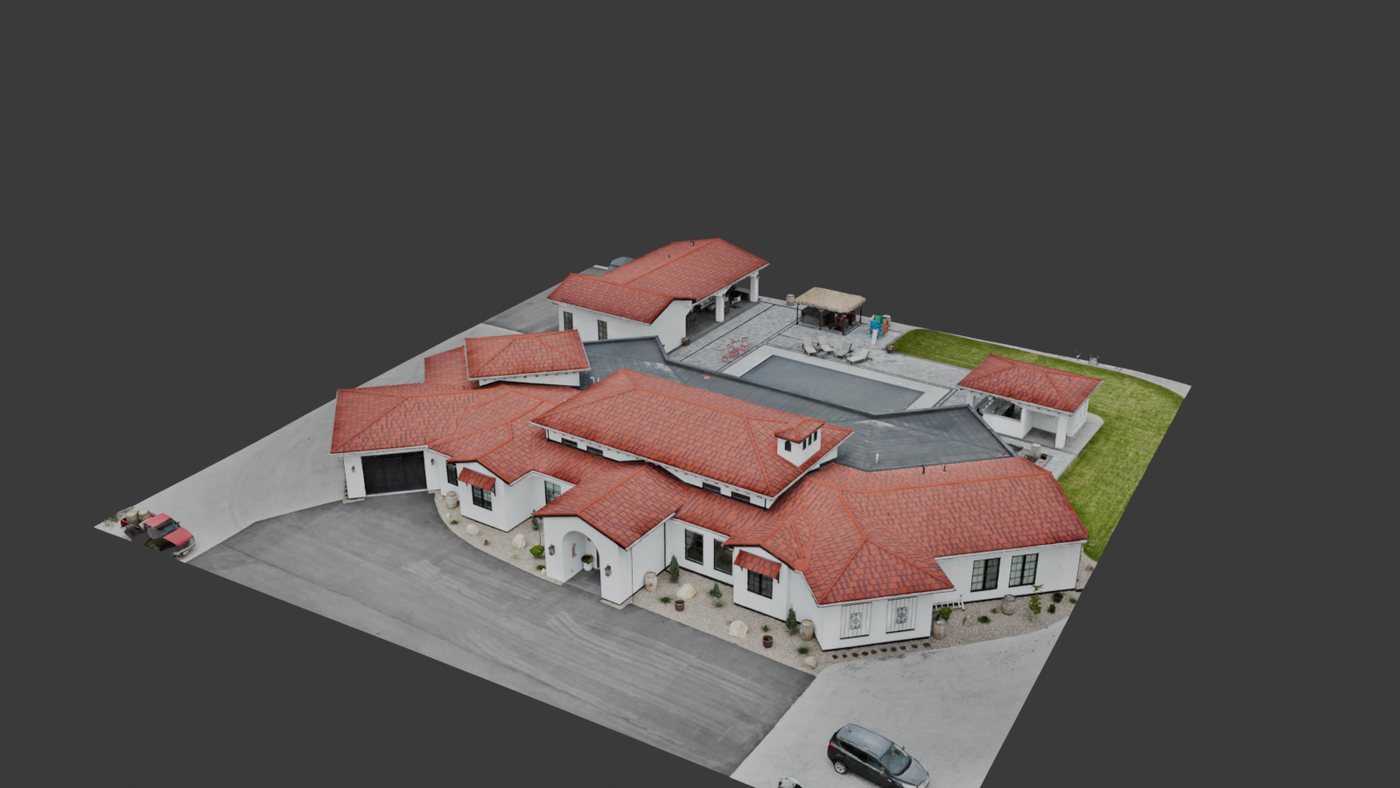 3D photogrammetry mesh of the Blair Street house and grounds. Press the button to load the interactive model.